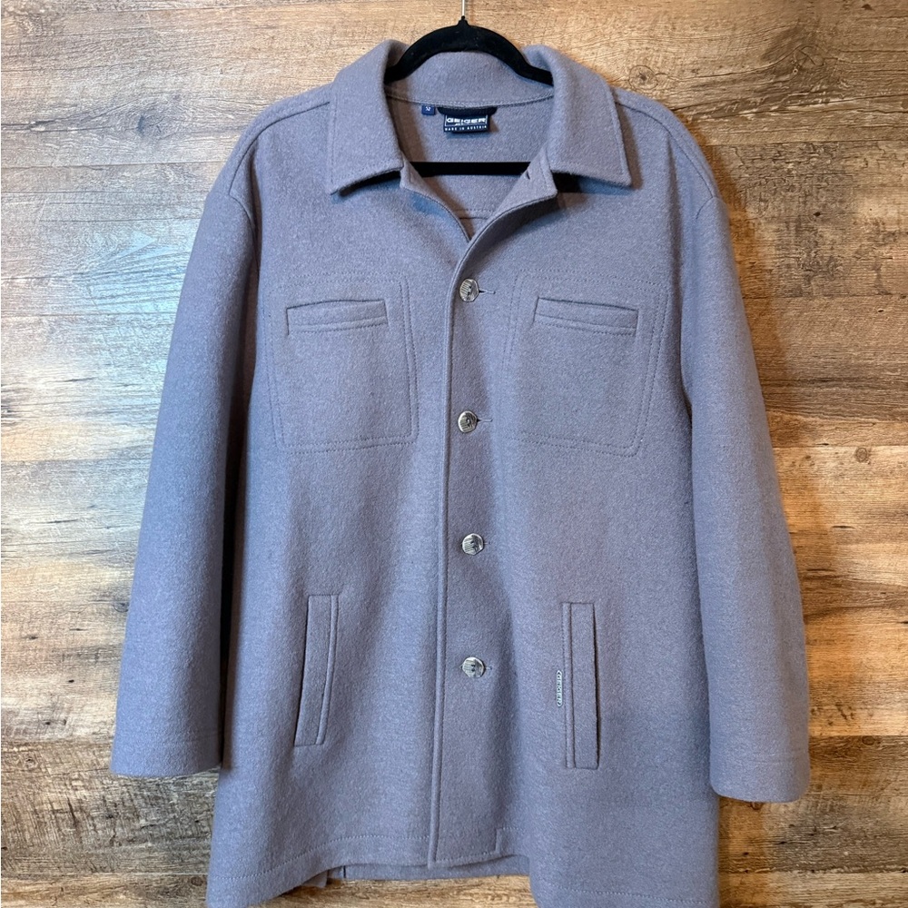 Geiger Austria Men’s Wool Walk Coat – Model 66090 – EU 52 (US 42/L)